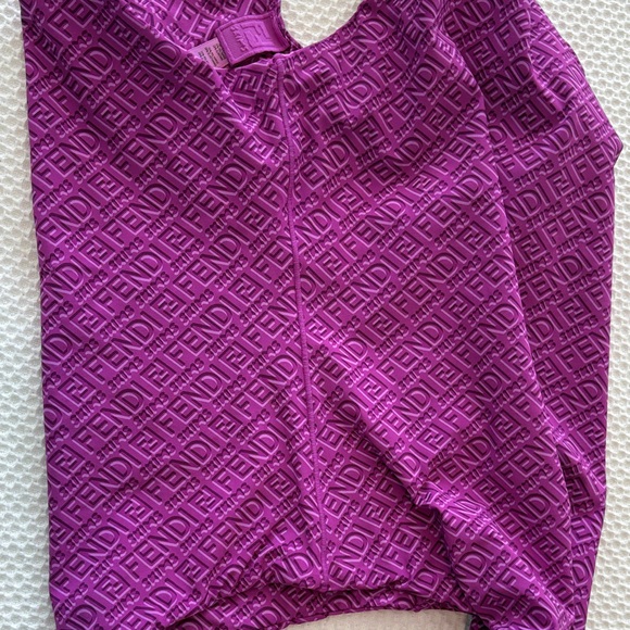 Fendi x Skims Collab Bodysuit Colorado Purple Womens Large One piece - Picture 6 of 11